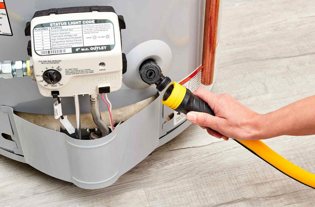 how to flush hot water system